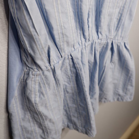 J Crew blue peplum tank top - Picture 7 of 11